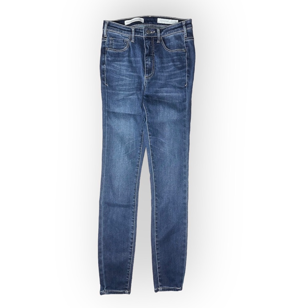 Pilcro and the Letterpress Athropologie Superscript Jeans Skinny High Rise Sz 25